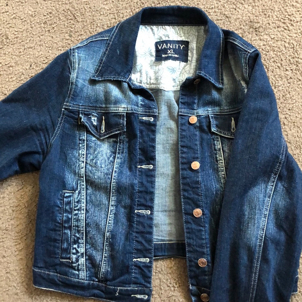 Distressed Jean Jacket